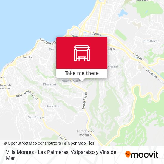 Villa Montes - Las Palmeras map