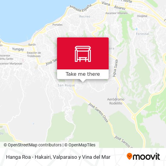Hanga Roa - Hakairi map