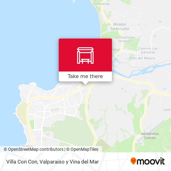Villa Con Con map