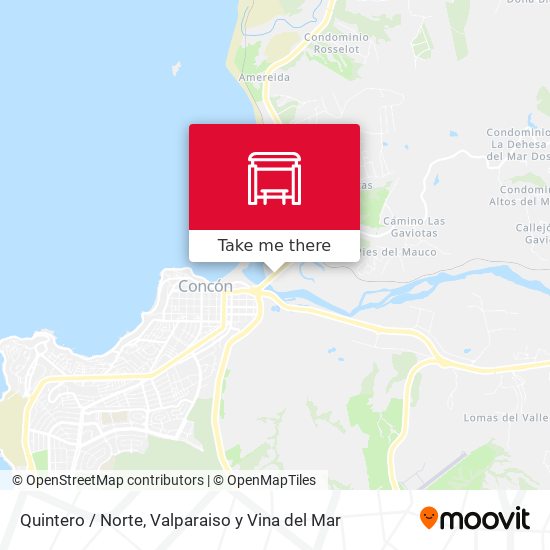 Mapa de Quintero / Norte