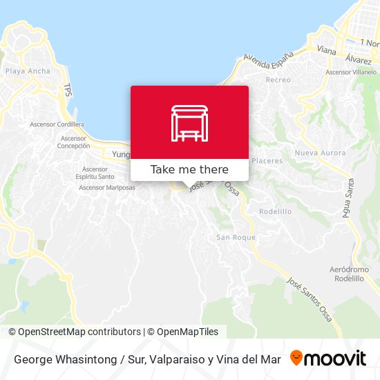 Mapa de George Whasintong / Sur