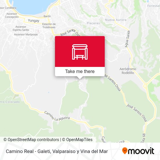 Camino Real - Galeti map