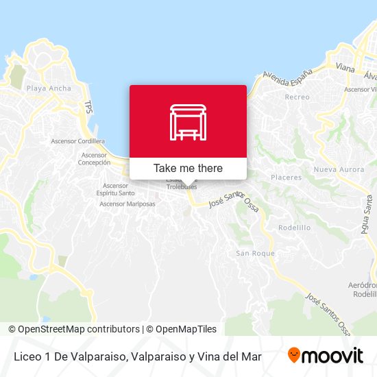 Liceo 1 De Valparaiso map