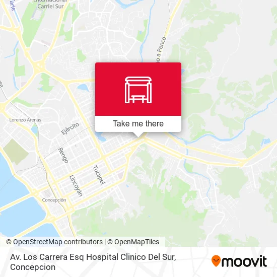 Av. Los Carrera Esq Hospital Clinico Del Sur map