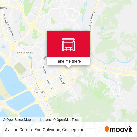 Mapa de Av. Los Carrera Esq Galvarino
