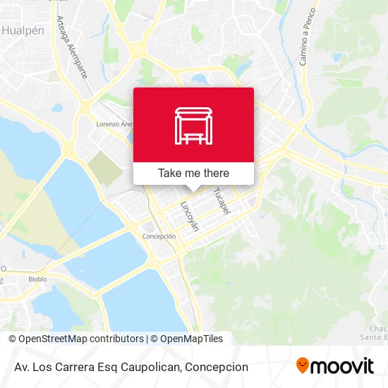 Mapa de Av. Los Carrera Esq Caupolican