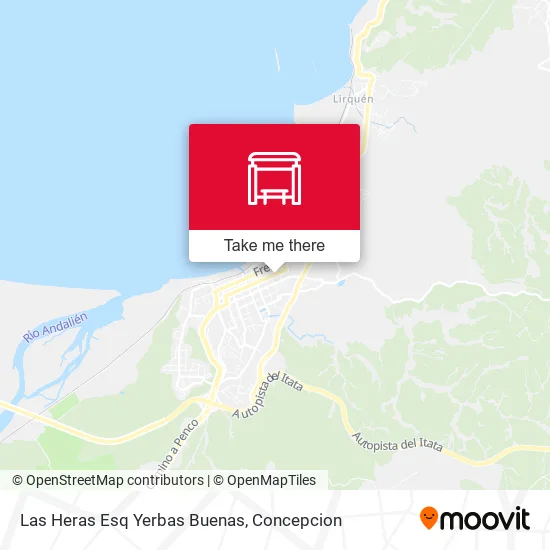 Mapa de Las Heras Esq Yerbas Buenas