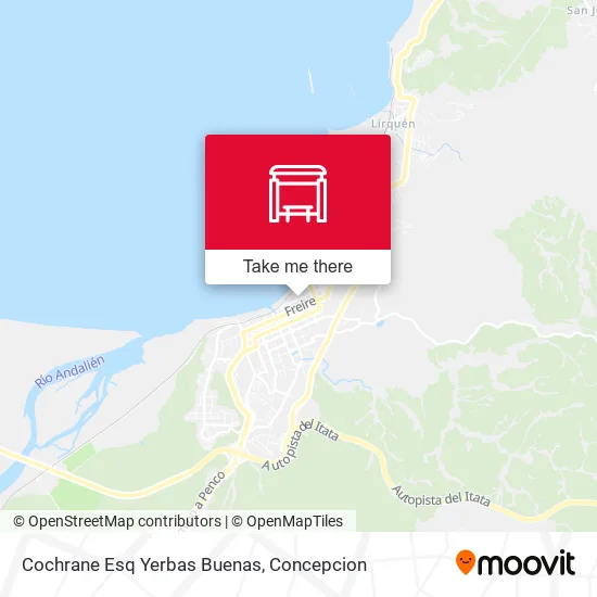 Mapa de Cochrane Esq Yerbas Buenas