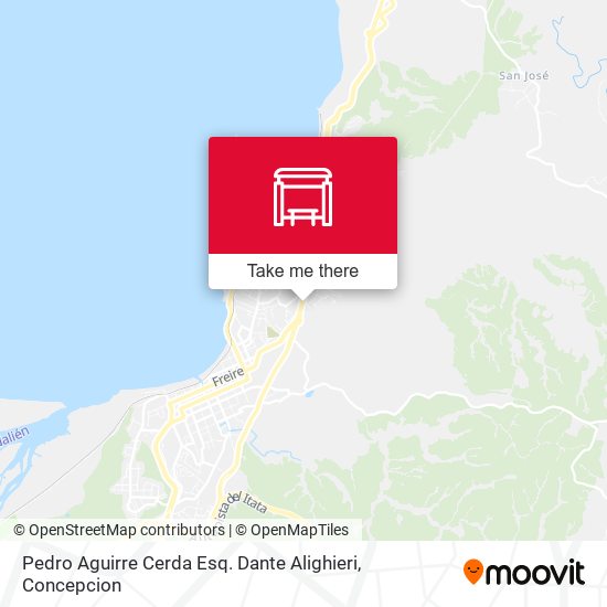 Pedro Aguirre Cerda Esq. Dante Alighieri map