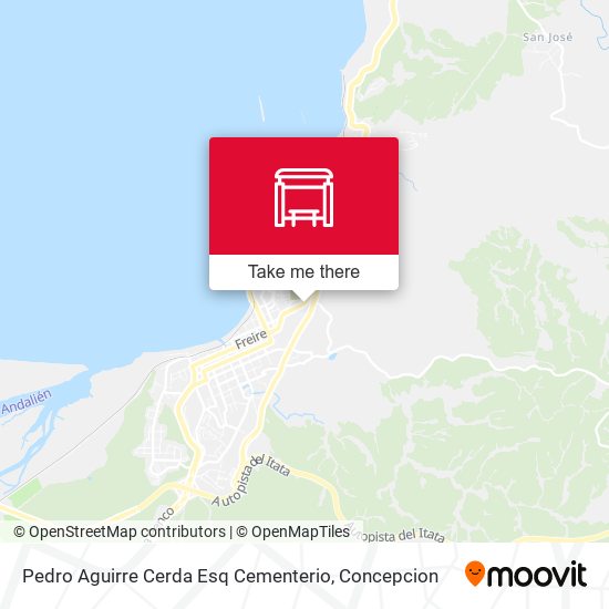 Pedro Aguirre Cerda Esq Cementerio map