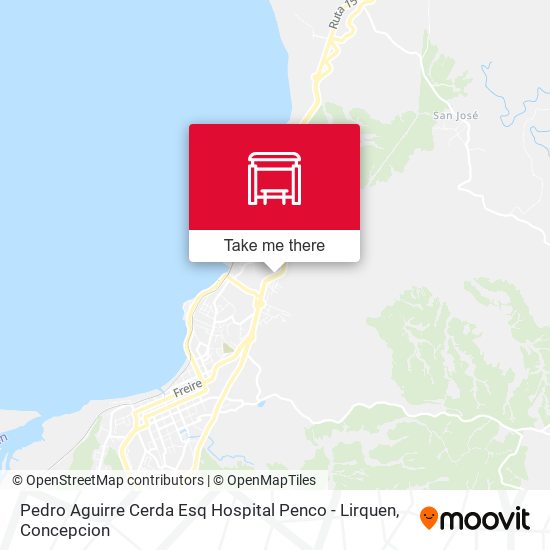 Mapa de Pedro Aguirre Cerda Esq Hospital Penco - Lirquen