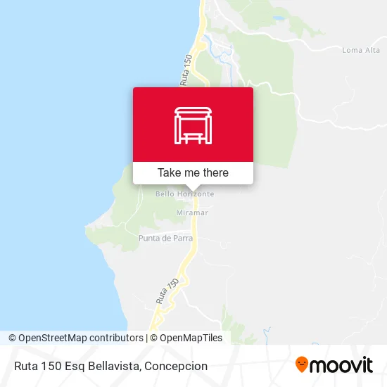 Mapa de Ruta 150 Esq Bellavista