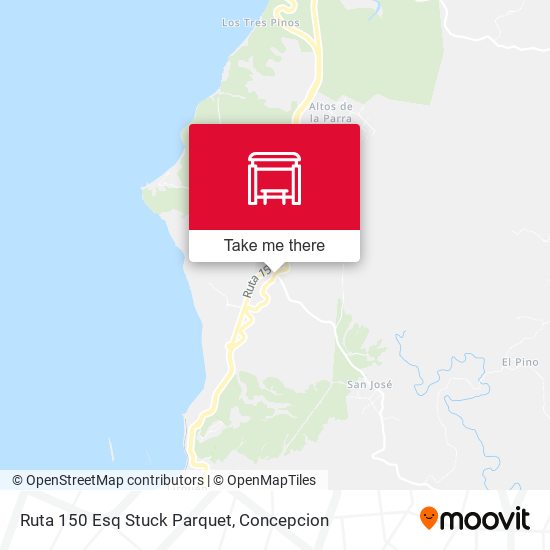 Ruta 150 Esq Stuck Parquet map