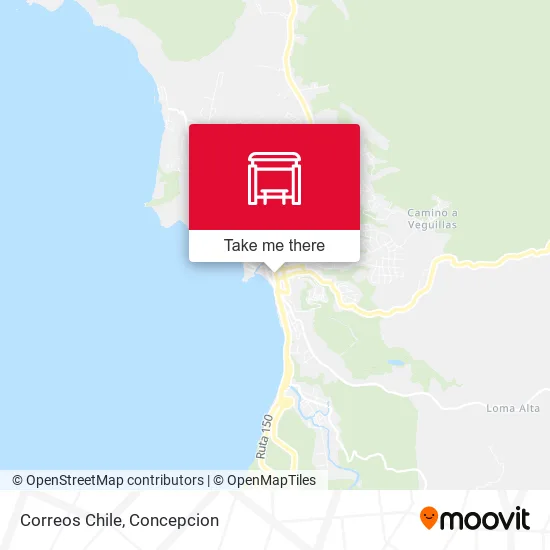 Mapa de Correos Chile
