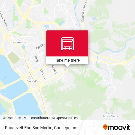 Mapa de Roosevelt Esq San Martin
