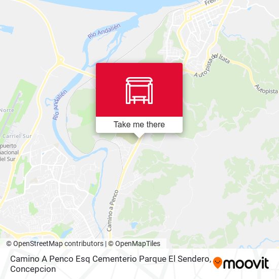 Mapa de Camino A Penco Esq Cementerio Parque El Sendero