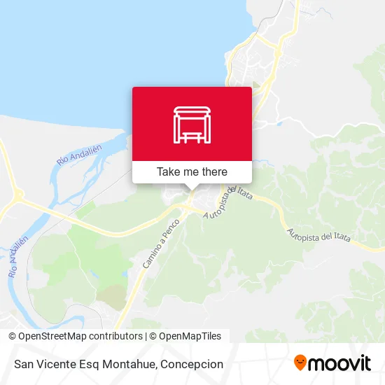 Mapa de San Vicente Esq Montahue
