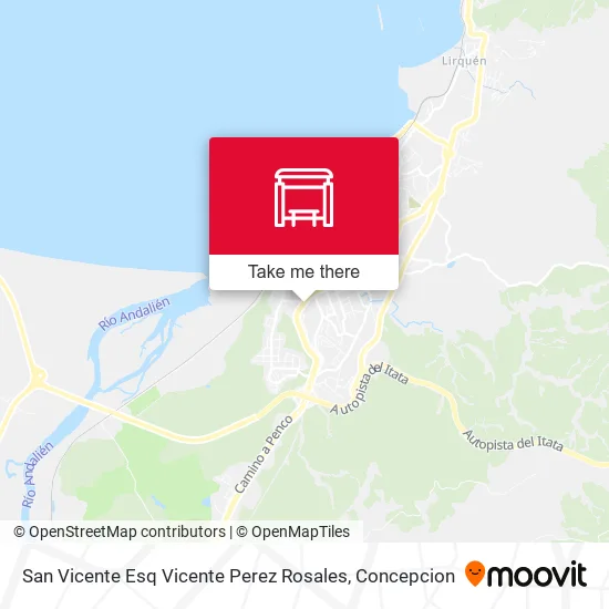 Mapa de San Vicente Esq Vicente Perez Rosales