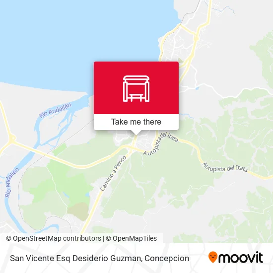 Mapa de San Vicente Esq Desiderio Guzman