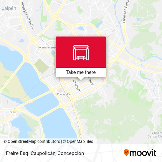 Freire Esq. Caupolicán map