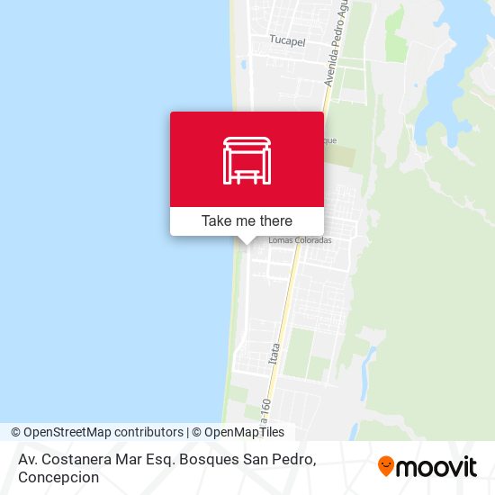 Av. Costanera Mar Esq. Bosques San Pedro map