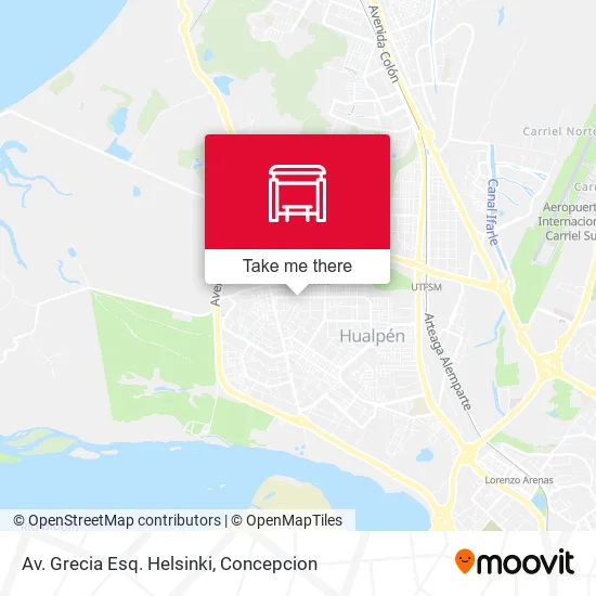 Mapa de Av. Grecia Esq. Helsinki