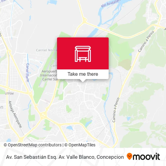 Mapa de Av. San Sebastián Esq. Av. Valle Blanco