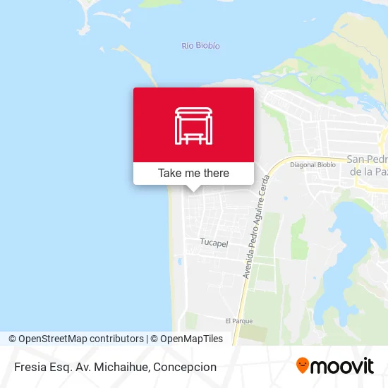 Mapa de Fresia Esq. Av. Michaihue