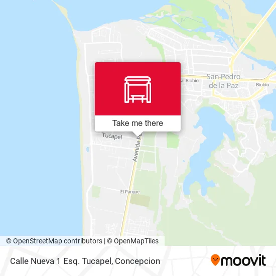 Mapa de Calle Nueva 1 Esq. Tucapel