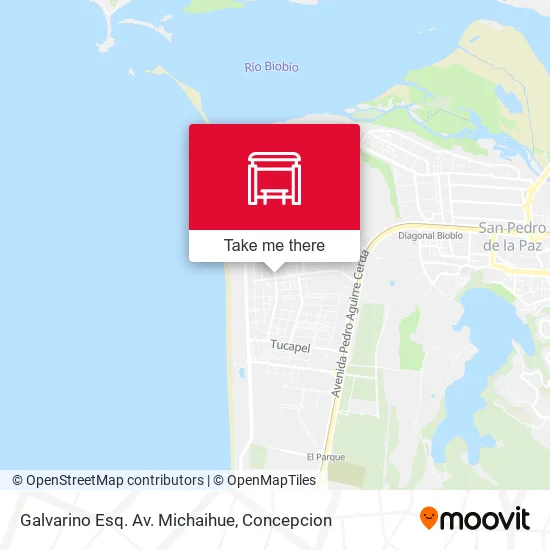 Mapa de Galvarino Esq. Av. Michaihue