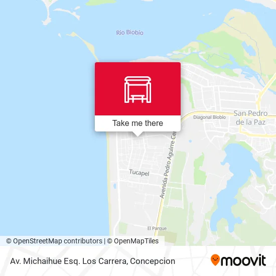 Mapa de Av. Michaihue Esq. Los Carrera