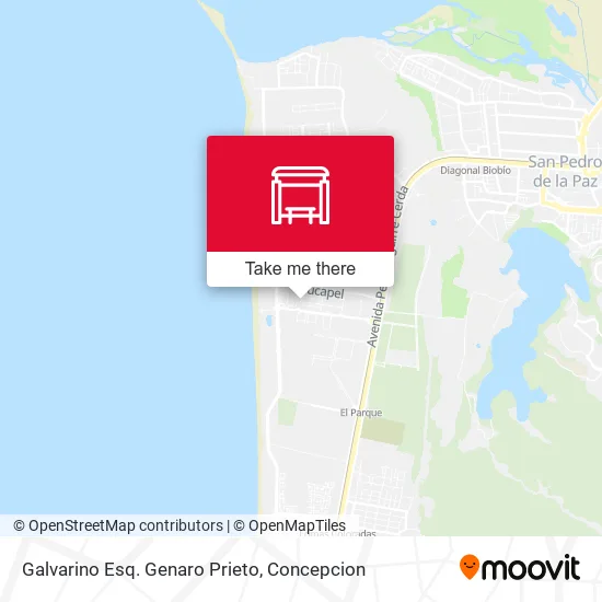 Mapa de Galvarino Esq. Genaro Prieto