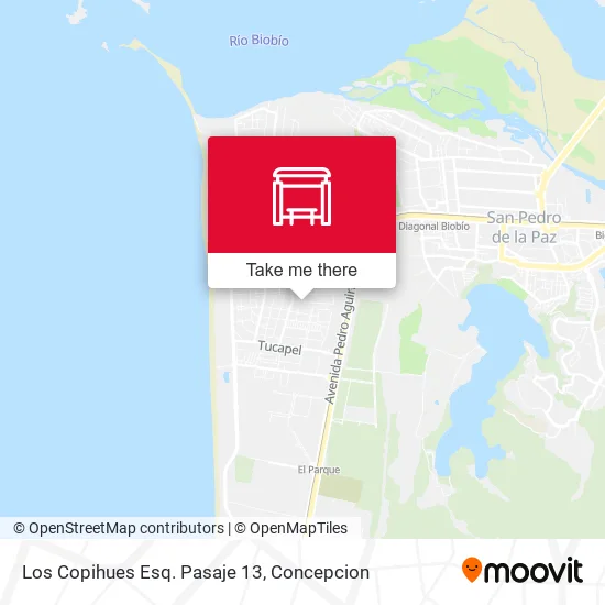 Mapa de Los Copihues Esq. Pasaje 13