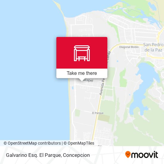 Galvarino Esq. El Parque map