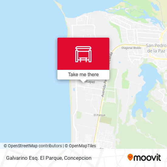 Mapa de Galvarino Esq. El Parque