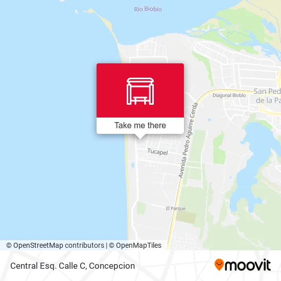 Mapa de Central Esq. Calle C