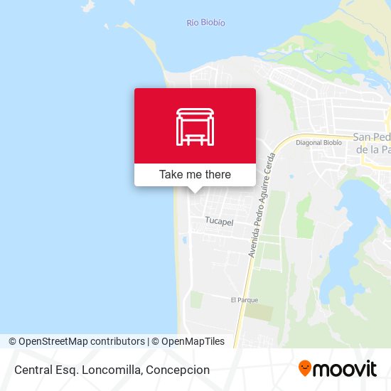 Central Esq. Loncomilla map