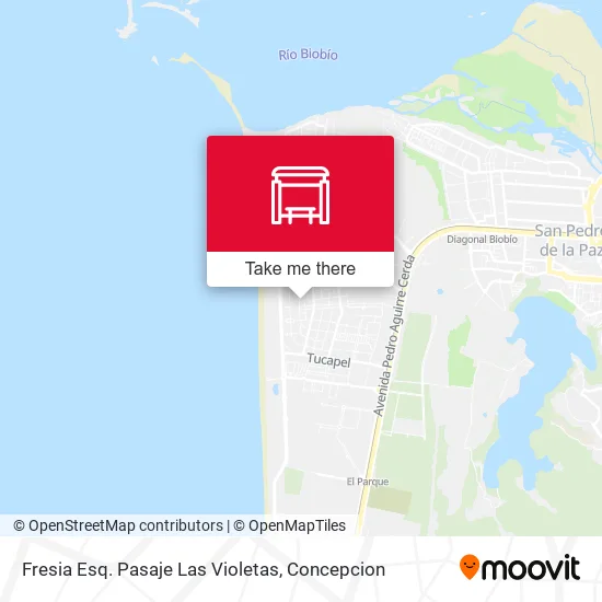 Mapa de Fresia Esq. Pasaje Las Violetas