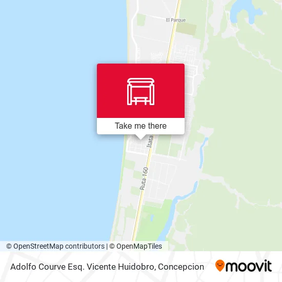 Mapa de Adolfo Courve Esq. Vicente Huidobro