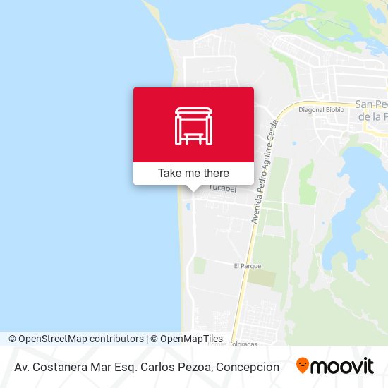 Mapa de Av. Costanera Mar Esq. Carlos Pezoa