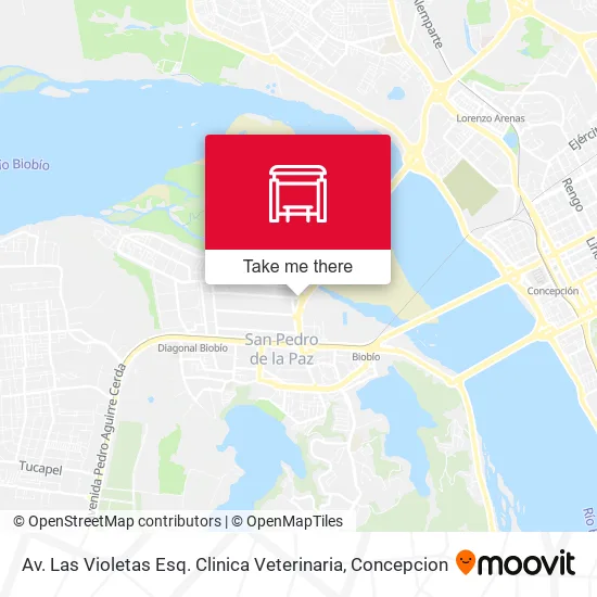Mapa de Av. Las Violetas Esq. Clinica Veterinaria