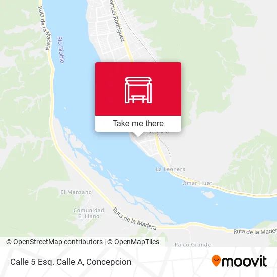 Mapa de Calle 5 Esq. Calle A