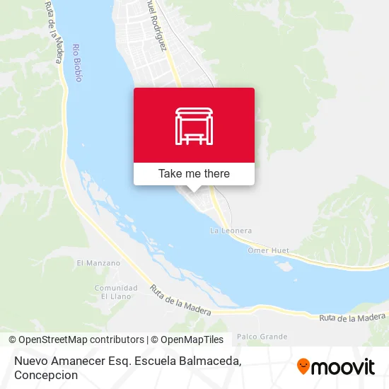 Mapa de Nuevo Amanecer Esq. Escuela Balmaceda
