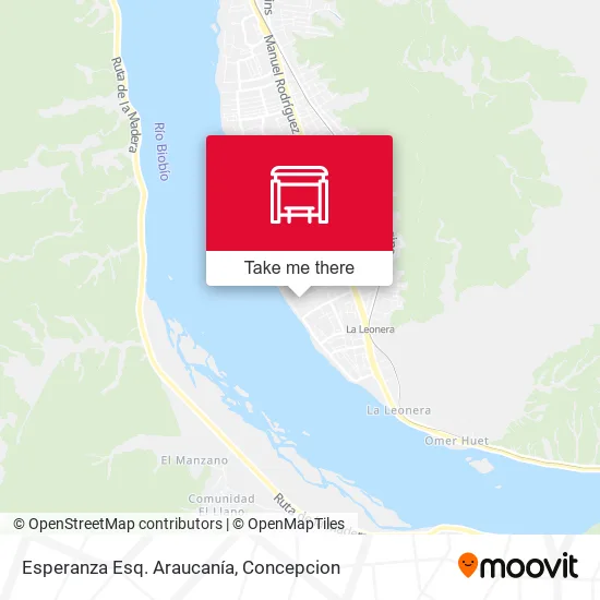 Mapa de Esperanza Esq. Araucanía