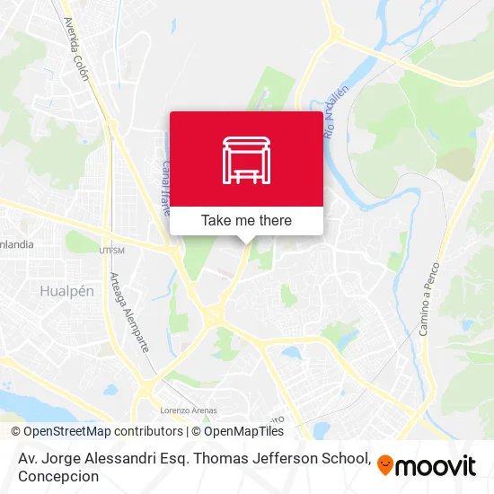 Mapa de Av. Jorge Alessandri Esq. Thomas Jefferson School