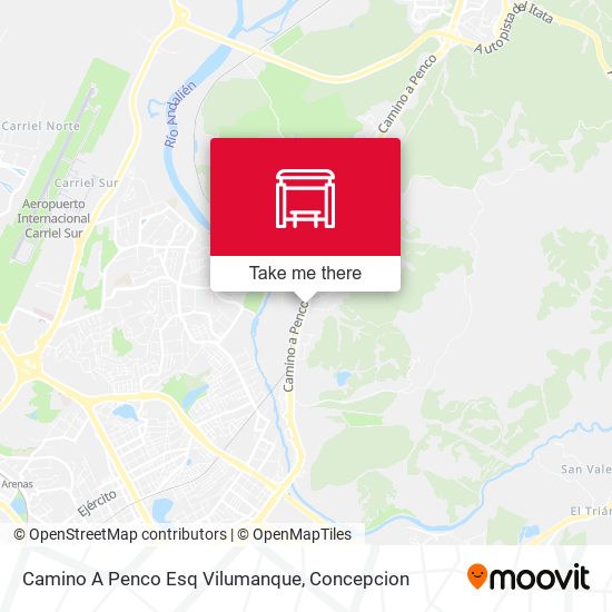 Camino A Penco Esq Vilumanque map