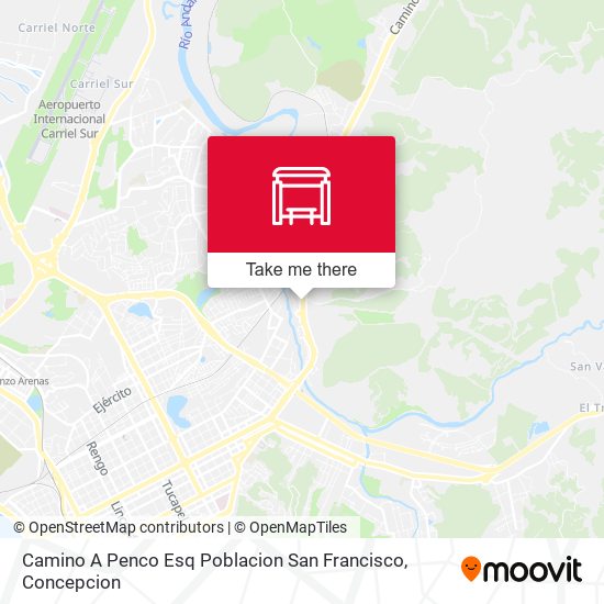 Mapa de Camino A Penco Esq Poblacion San Francisco