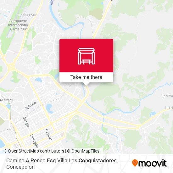 Mapa de Camino A Penco Esq Villa Los Conquistadores