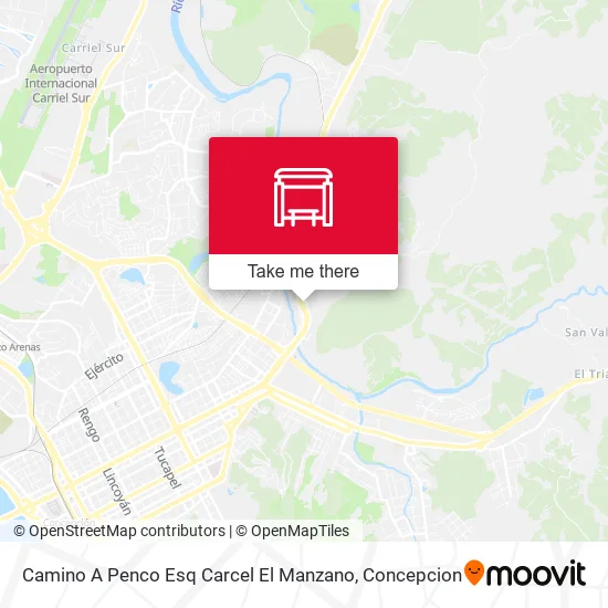 Mapa de Camino A Penco Esq Carcel El Manzano