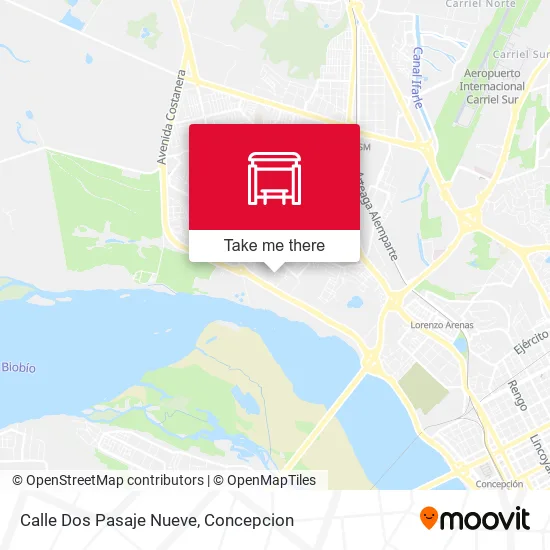 Mapa de Calle Dos  Pasaje Nueve